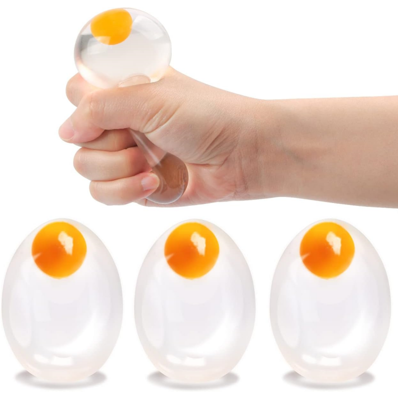 Party Games Graduation - Funky Egg Squishy Ball - Przezroczysta