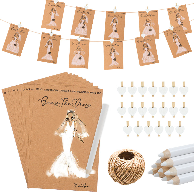 Party Games Bridal Shower - 10/20 Zestawów Kart do Gry w