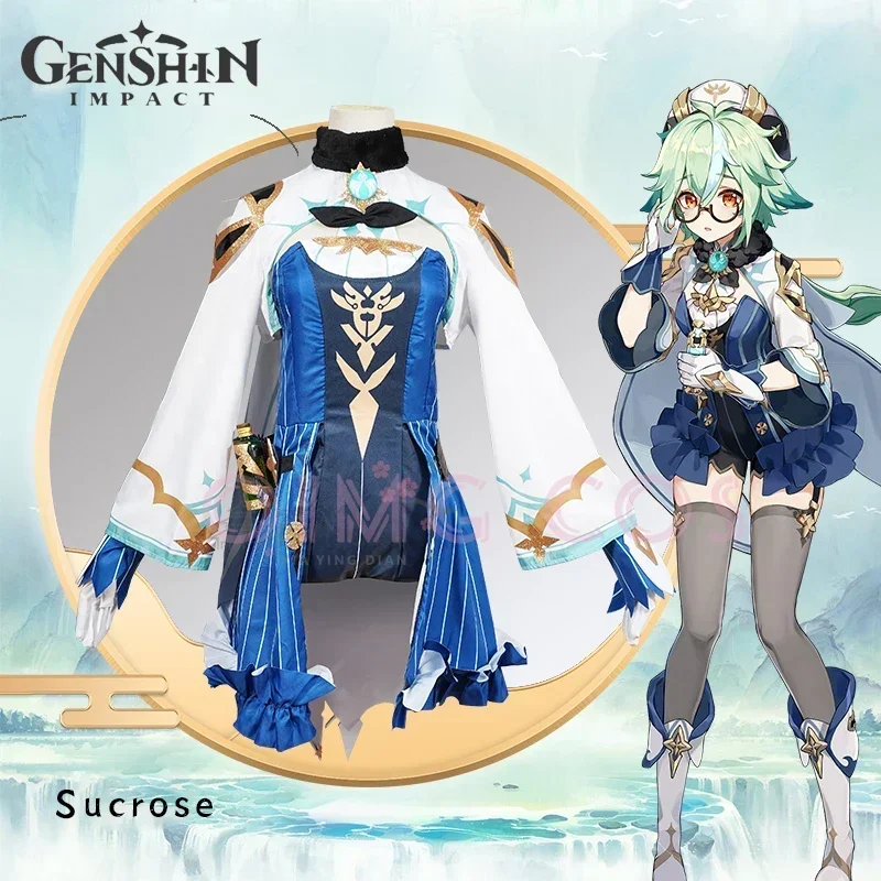 Party Games For Adults - Kostium Cosplay Sucrose z Genshin Impact