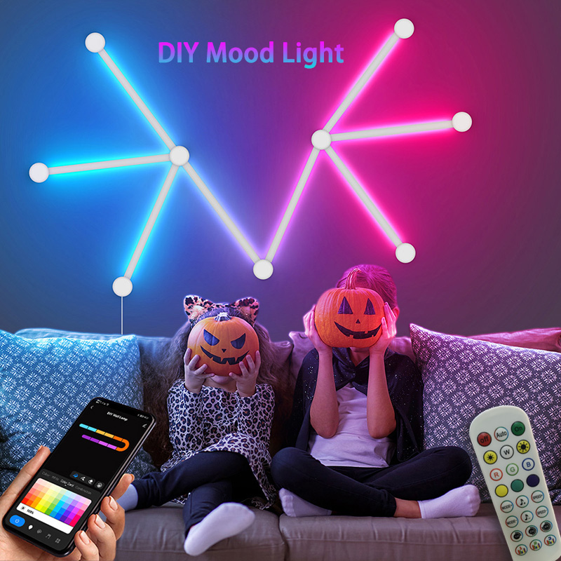Party Games App - Inteligentna lampa ścienna RGB, listwa LED