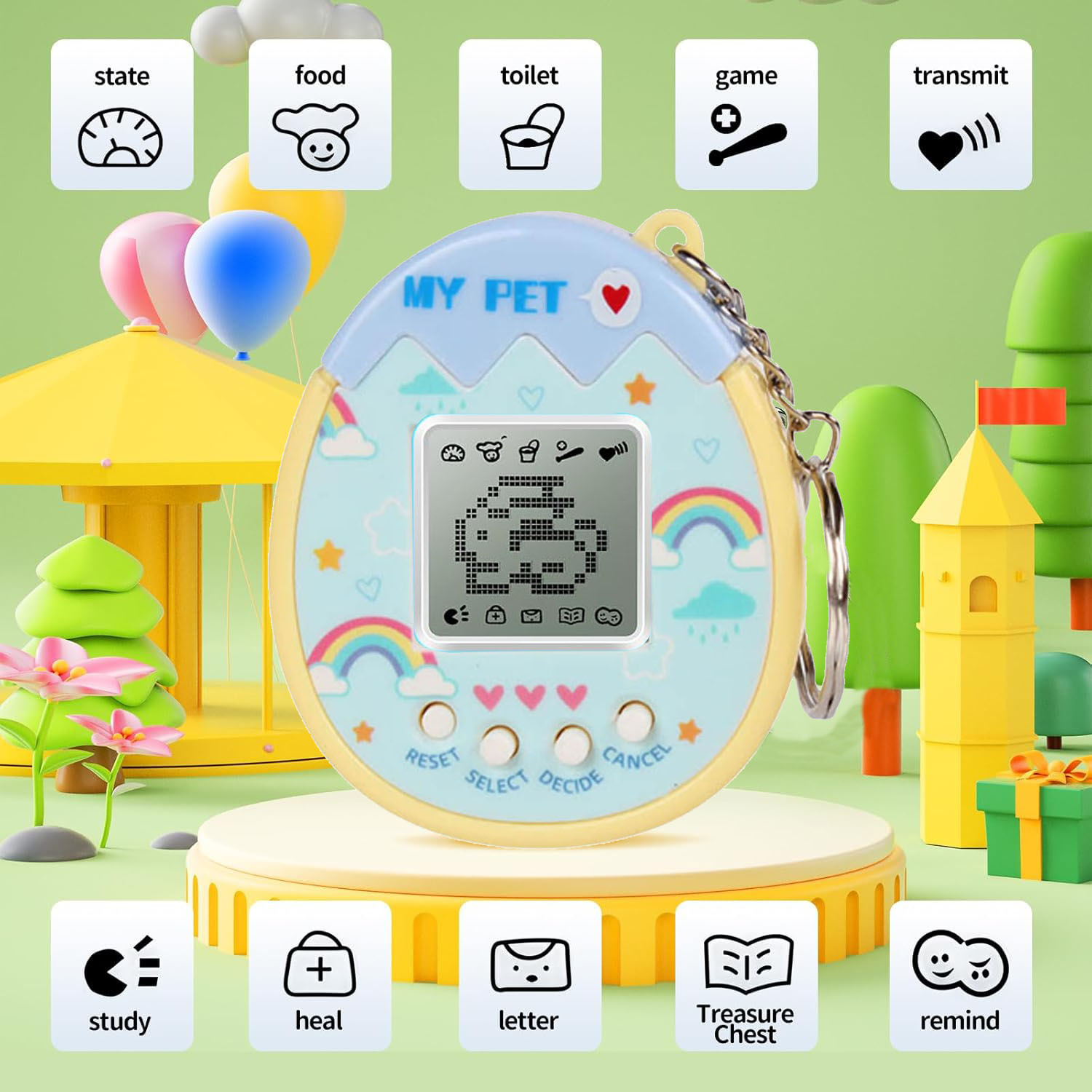 Party Games Phone - Interaktywna zabawka Cyfrowe zwierzę - wirtualne