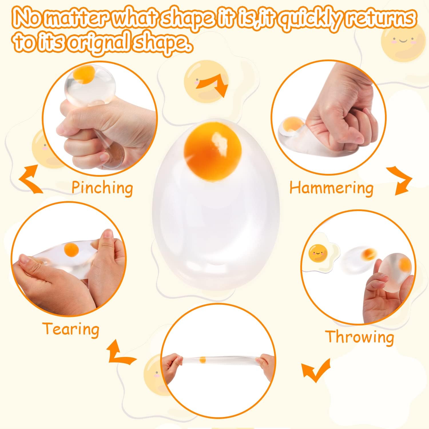 Funky Egg Squishy Ball - Przez – Party Games Graduation recenzja i cena