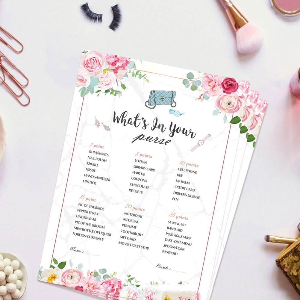 48 szt. kart do gry dla przysz – Party Games Bridal Shower recenzja i cena