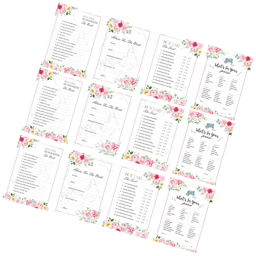 48 szt. kart do gry dla przysz – Party Games Bridal Shower recenzja i cena