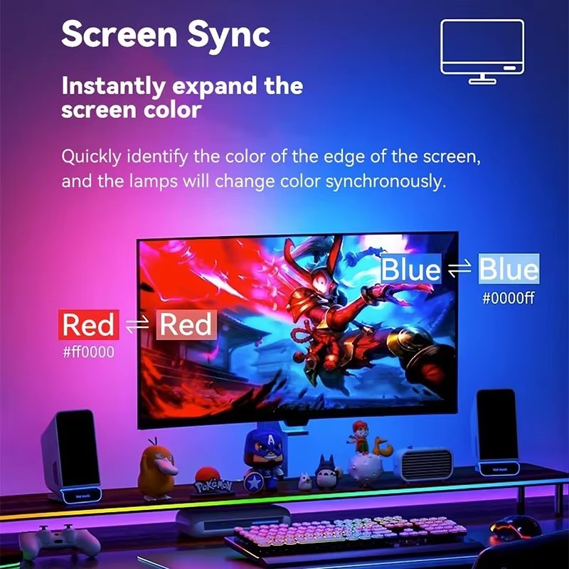 Pasek LED RGB do gier, podświe – Party Games App recenzja i cena