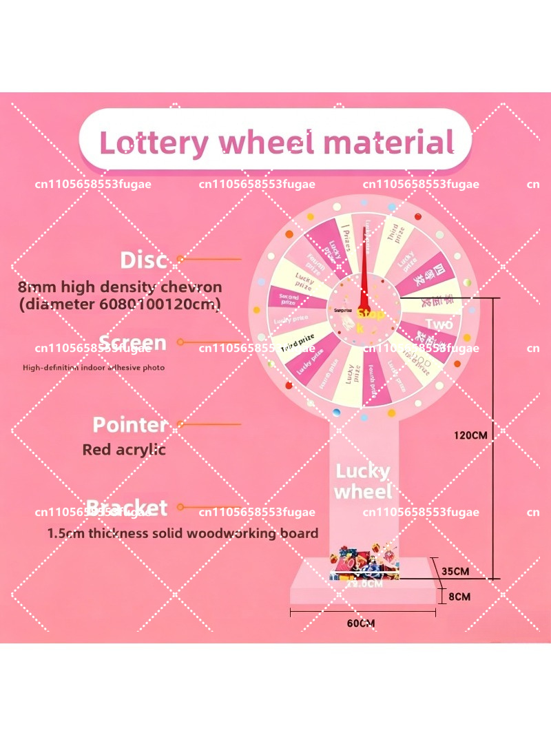 Różowe Koło Fortuny z Drewnian – Party Games Spin The Wheel recenzja i cena