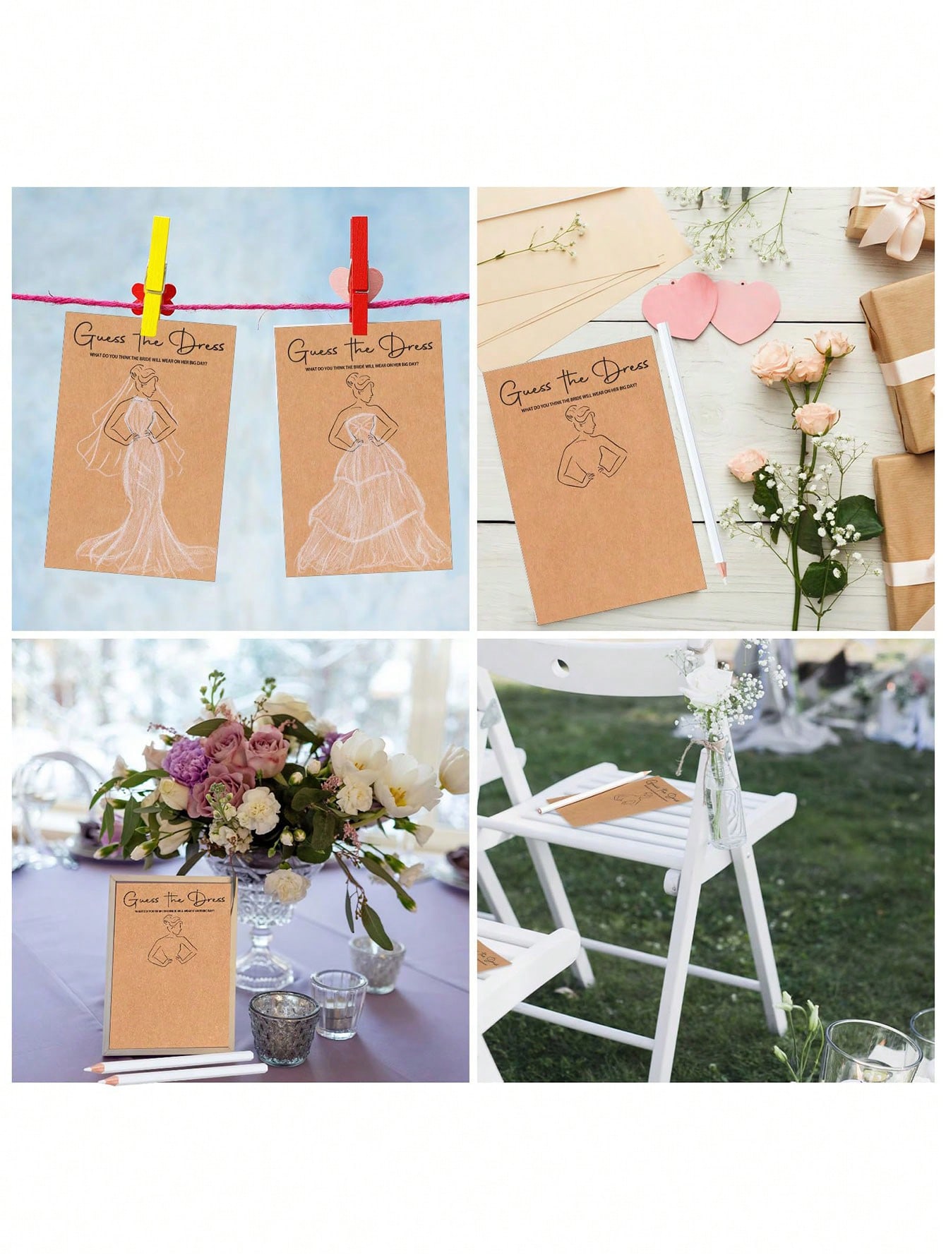 20/40 sztuk sukienka zgadywani – Party Games Bridal Shower recenzja i cena