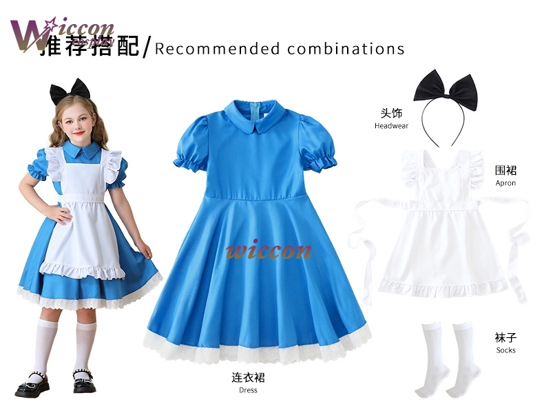 OHaYo Dziecięca Sukienka Kosti – Party Games Alice In Wonderland recenzja i cena